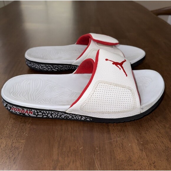 Nike Air Jordan Hydro Slide Sandals White Red Adjustable Comfort Slides Men 11 main image 8